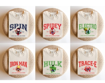 Spidey And His Amazing Friends Matching Group Shirt, Comfort Colors Disney Comic Tee, Spidey Birthday Shirts,  Avengers Spidey Group Tees