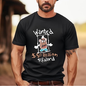 Spud Wanted Reward Shirt, Comfort Colors Toy Story Mr. Potato Head Tee, Funny Potato Head Portrait, Spud Muffin, Disney Trip Toy Story Tee
