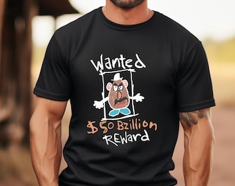 Spud Wanted Reward Shirt, Comfort Colors Toy Story Mr. Potato Head Tee, Funny Potato Head Portrait, Spud Muffin, Disney Trip Toy Story Tee
