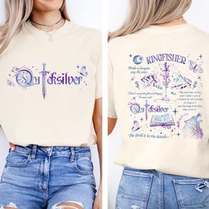Quicksilver Bookish Shirt, Kingfisher Fantasy Book Tees image 4