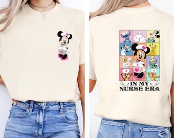 Minnie Mouse in My Nurse Era Shirt, Disney Nurses Day Tee, Nurses Day Gift, Cute Nursing School Tee
