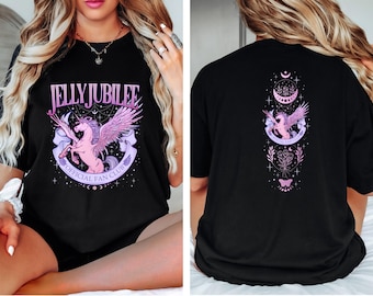 Jelly Jubilee Crescent City Shirt, Bryce Quinlan Merch Two Sided Tee, SJM Merch, House Of Earth And Blood, Jelly Jubilee Fan Club Tees
