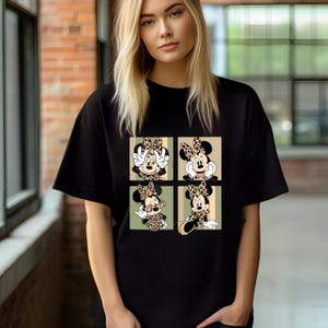 Minnie Mouse Safari Shirt, Leopard Minnie Mouse Tee, Comfort Colors Animal Kingdom Shirt, Disney Girls Trip Shirts, Women's Disney Trip Tees image 5
