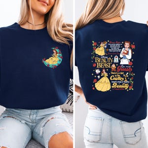 The Beauty and The Beast Sweatshirt, Disney Princes Belle Hoodie, A Tale as Old as Time, Disneyland Women&#39;s Sweater, Belle Fans Gift