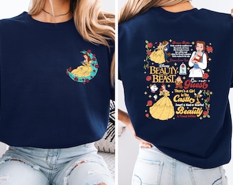 The Beauty and The Beast Sweatshirt, Disney Princes Belle Hoodie, A Tale as Old as Time, Disneyland Women's Sweater, Belle Fans Gift