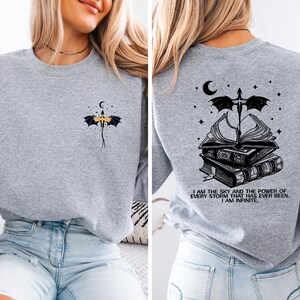 Fourth Wing Quotes Sweatshirt, Fourth Wing Inspired Hoodie, Basgiath War College Dragon Rider, Iron Flame Rebecca Yarros, Violet Sorrengail image 12