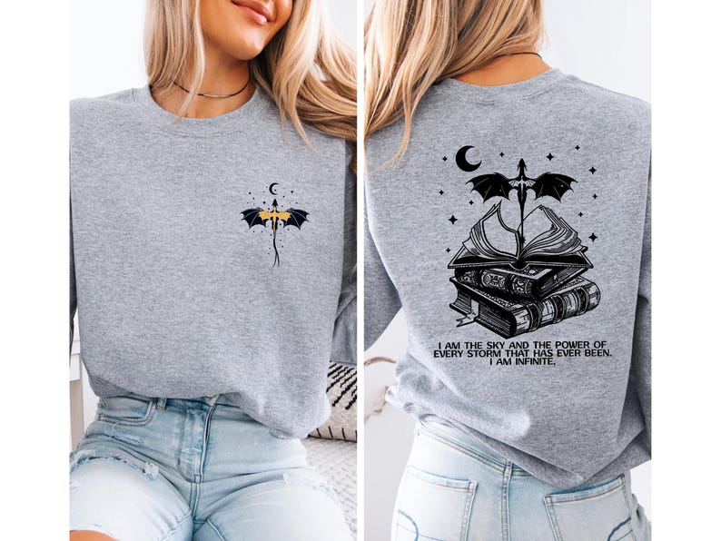 Fourth Wing Quotes Sweatshirt, Fourth Wing Inspired Hoodie, Basgiath War College Dragon Rider, Iron Flame Rebecca Yarros, Violet Sorrengail image 12