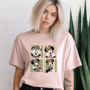 Minnie Mouse Safari Shirt, Leopard Minnie Mouse Tee, Comfort Colors Animal Kingdom Shirt, Disney Girls Trip Shirts, Women's Disney Trip Tees image 4