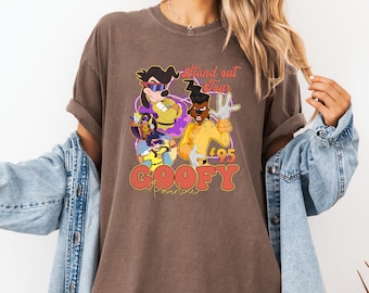 Camiseta Powerline de la película Goofy, camiseta Powerline Stand Out World Tour 95, camiseta para fans de la película Goofy, camiseta de fiesta de los 90 con colores cómodos, Max Roxanne