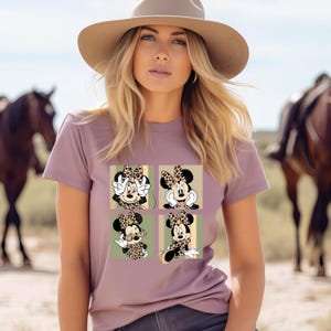 Minnie Mouse Safari Shirt, Leopard Minnie Mouse Tee, Comfort Colors Animal Kingdom Shirt, Disney Girls Trip Shirts, Women's Disney Trip Tees image 6