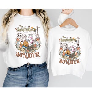Aristcoats Paris Sweater, Bonjour Berlioz Toulouse Marie Hoodie, Cute Disney Cats, Disneyland Trip Sweater, Cat Lovers, Paris Trip Crewnecks