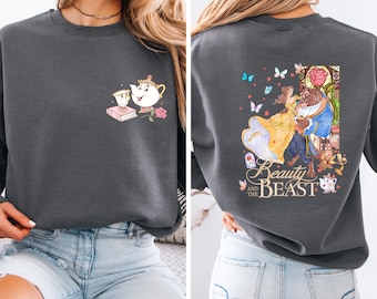 The Beauty and The Beast Sweatshirt, Disney Princes Belle, Chip & Mrs. Potts Hoodie, A Tale as Old as Time, Disneyland Women's Sweater