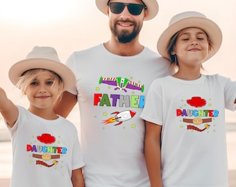 Toy Story Father And Son Matching Tees, Toy Story Dad And Daughter Matching Tee, Father's Day Gift, Disney Family Shirts, Kids Toy Story Tee