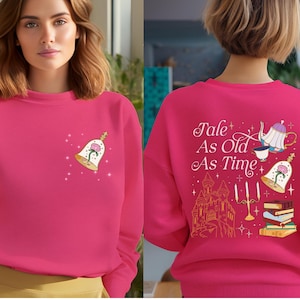 A Tale as Old as Time Belle Sweater, Beauty and Beast Hoodie, Princess Belle&#39;s Book Club, Disney Princess Bella Hoodie, Girl Trip Crewnecks