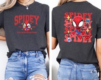 Spidey And His Amazing Friends Shirt, Disney Comic Tee, Spidey Birthday Shirt, Avengers Kids Spidey Tee