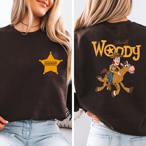 Sheriff Woody Sweatshirt, Toy Story Woody Hoodie, Boys Sheriff Sweater zdjęcie 5
