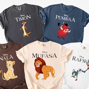 Hakuna Matata Lion King Characters Family Trip Shirts, Matching Animal Kingdom Group Tees image 1