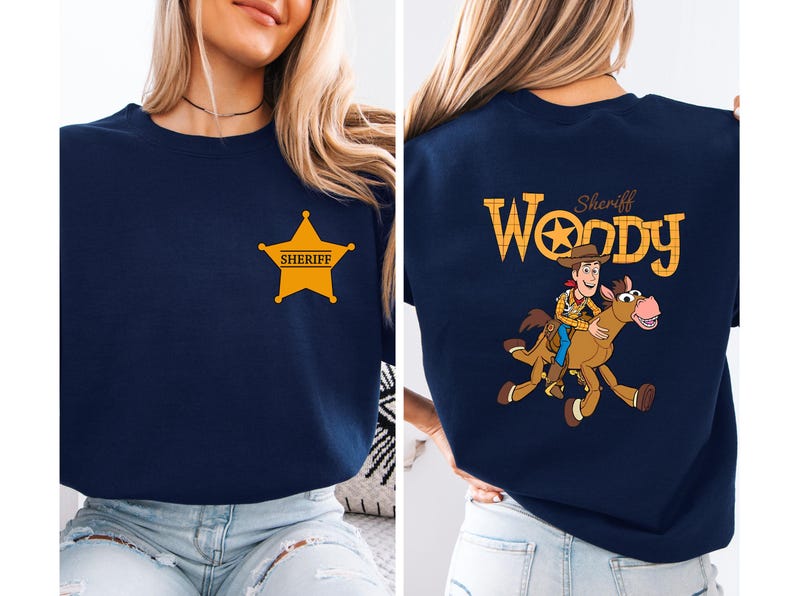 Sheriff Woody Sweatshirt, Toy Story Woody Hoodie, Boys Sheriff Sweater zdjęcie 10