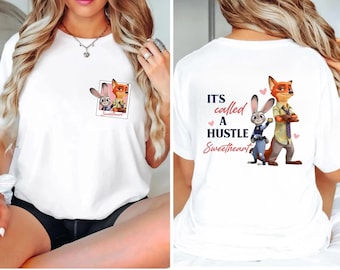 Judy Hopps Nick Wilde Sweetheart Shirt: Comfort Color Bella Canvas Adult Youth Toddler Tees