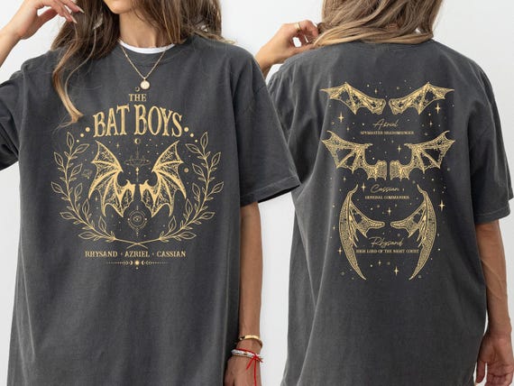 Comfort Colors The Bat Boys Shirt, Acotar Merch Tee, Bat Boys Wings Tee, The Night Court Tee, SJM Merch, Fantasy Readers Gift, Book Club Tee