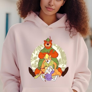 Robin Hood Little John Skippy Sweater, Robin Hood and Friends Hoodie, Golly What A Day, Disney Trip Robin Hood Crewneck, Kids Sweater
