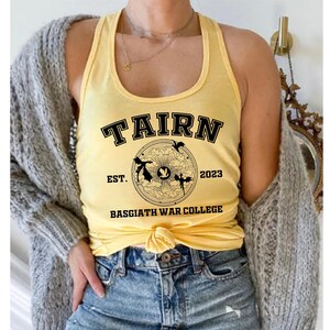 Camiseta sin mangas Fourth Wing Dragons Racerback, camisetas sin mangas Next Level de Andarna Sgaeyl Tairn a juego, Basgiath War College, camiseta sin mangas Rebecca Yarros Merch imagen 15