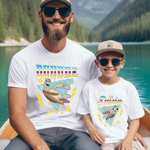 Duuude And Lil Dude Matching Father and Son Tees, Disneyland Dad And Son Shirts, Finding Nemo, Family Trip Tees, Fathers Day Gifts