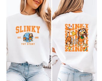 Toy Story Slinky Dog Sweatshirt, Toy Story Hoodie, Matching Disneyland Family Trip Sweater, Toy Story Fans Sweater, Toy Story Party Crewneck