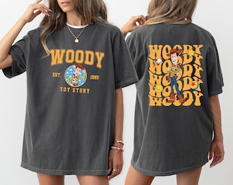 Toy Story Sheriff Woody Shirt, Two-sided Woody Tee, Disneyland Family Trip Tees, Toy Story Fans Tees