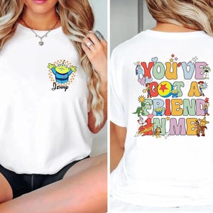 Custom Toy Story Family Shirts, Personalized Woody Jessie Rex Slinky Buzz Alien Matching Group Tees image 5