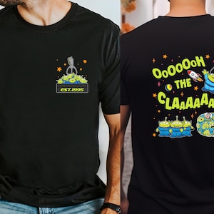 Toy Story Aliens Claw Machine Shirt, Comfort Colors Two-sided Aliens Oh The Claw Tee, Walt Disneyworld Family Trip Tees, Toy Story Fans Tees