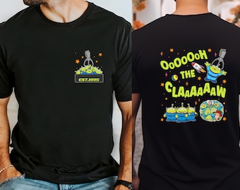 Toy Story Aliens Claw Machine Shirt, Comfort Colors Two-sided Aliens Oh The Claw Tee, Walt Disneyworld Family Trip Tees, Toy Story Fans Tees