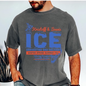 Frozen Arendelle Ice Shirt, Frozen Men's Disneyland Tee, Comfort Colors Arendelle Kristoff Ice Company Shirt, Frozen Fans T-Shirt 画像 1