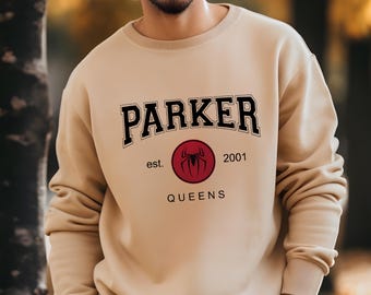 Peter Parker Queens Spiderman Sweater and Hoodies : Gildan Unisex Adults & Kids