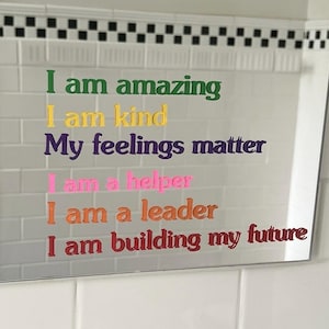 Affirmation decals