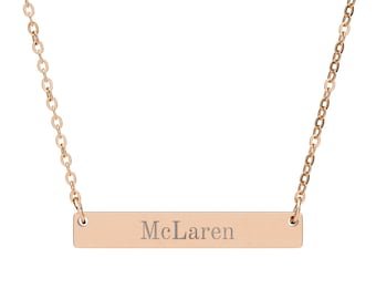 F1 - McLaren - Horizontal Bar Necklace (Engraving)