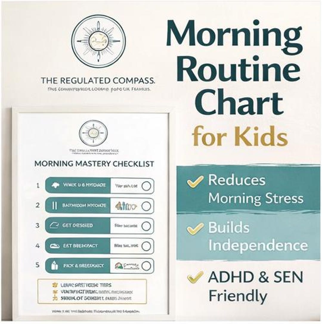 Sen Routines Chart Kids Morning Routine Chart | ADHD Visual Schedule, Autism SEN Checklist ...