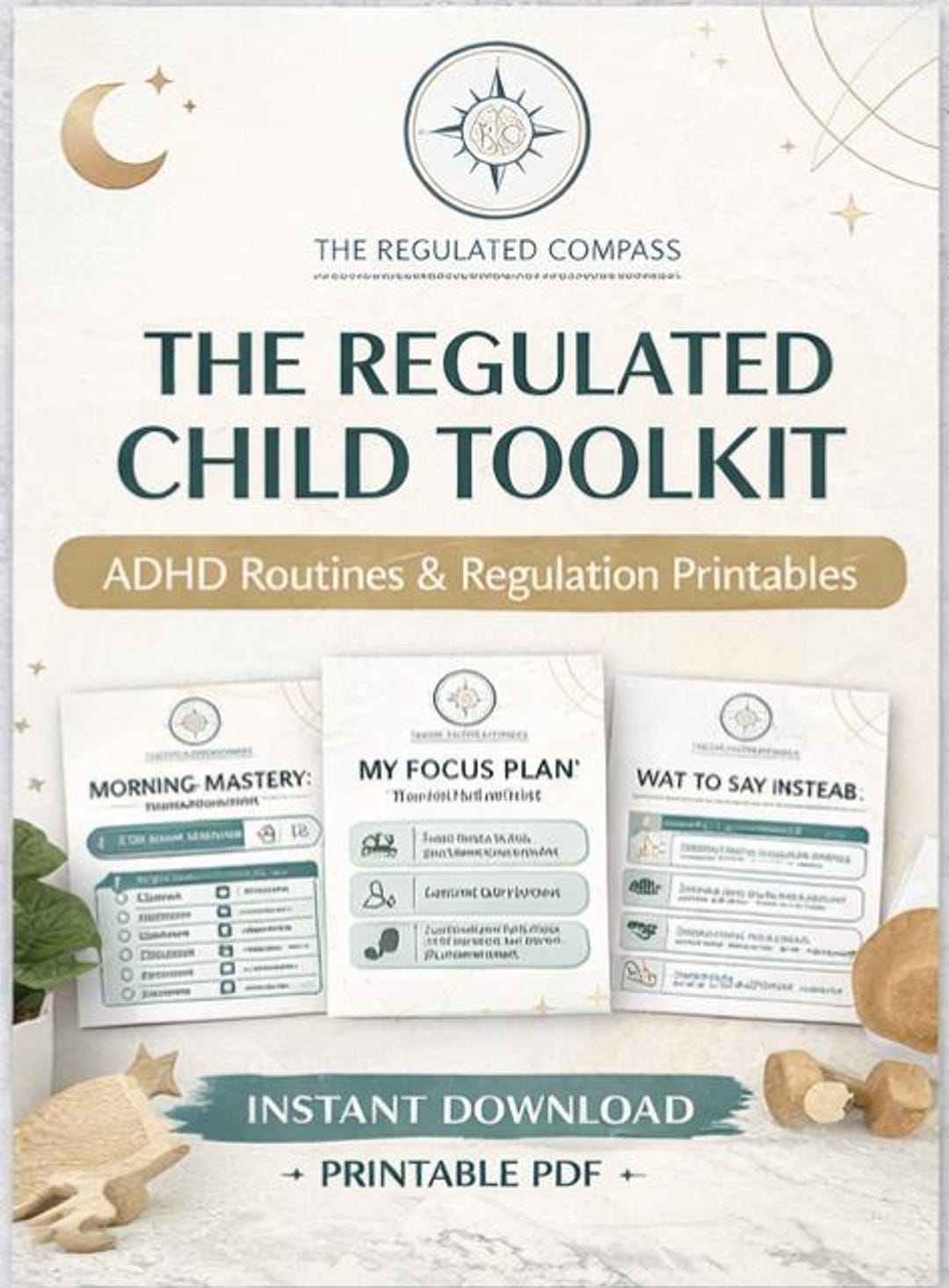 ADHD Regulation Kit for Kids | Visual Routines, Meltdown Prevention ...