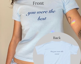 Gracie Abrams Lyrics Baby Tee, Concert T-Shirt, I love you, I'm sorry