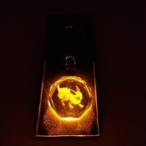 Light up Pokeball Keychain - Etsy