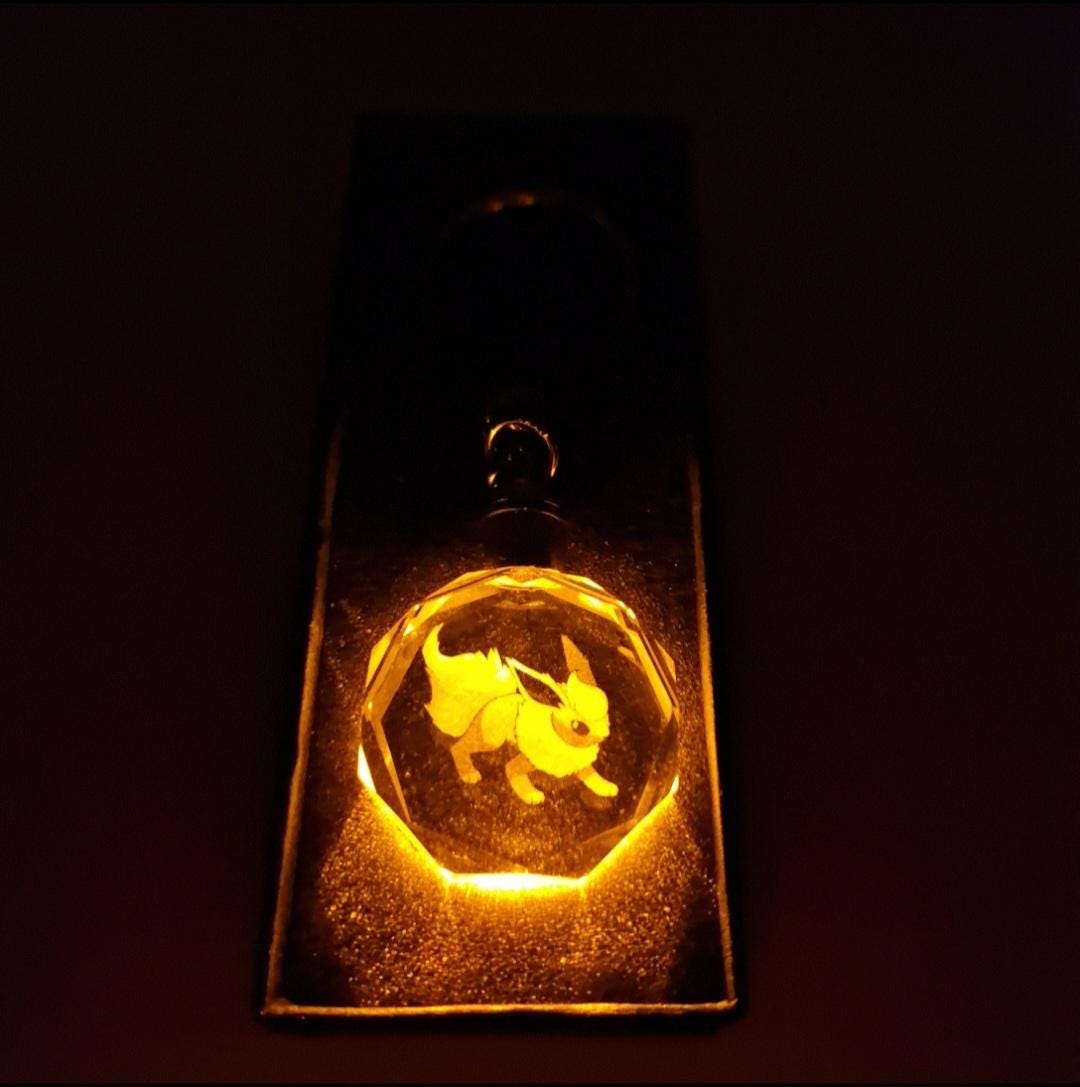 Light up Pokeball Keychain - Etsy