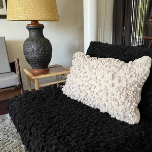 Almohada tejida a mano de estilo rústico moderno