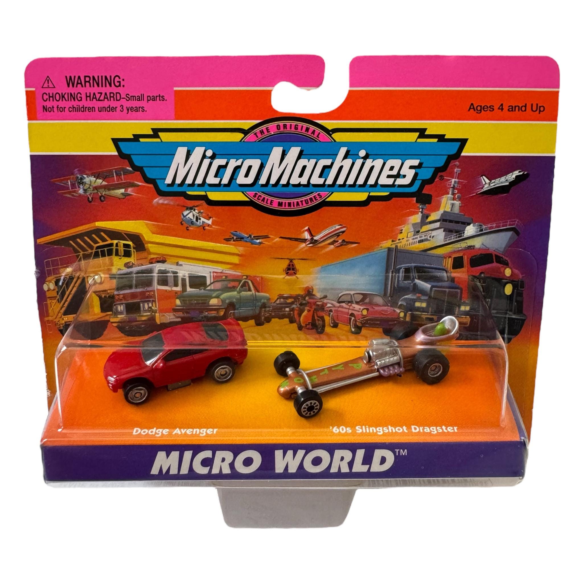 1997 Vintage Micro Machines | Dodge Avenger & '60s Slingshot