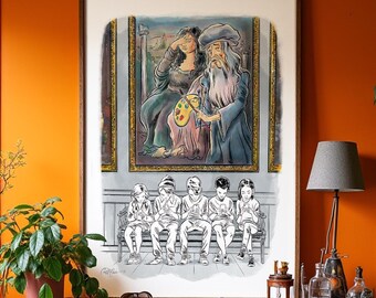 The Lost Art of Seeing — Editorial Cartoon Poster Print by Ian David Marsden