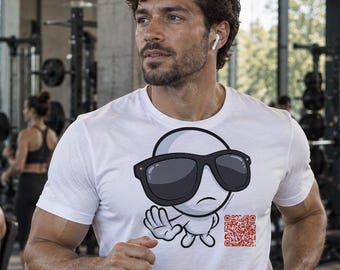 Smart Glasses Privacy T-Shirt for Men – No Recording Character Graphic Tee