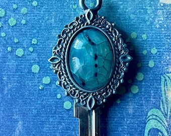 beautiful blue dragon vain schlage key blank you can use to unlock your own door