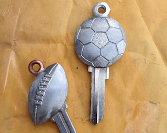 Football or Soccer key blank to have cute to your own locks