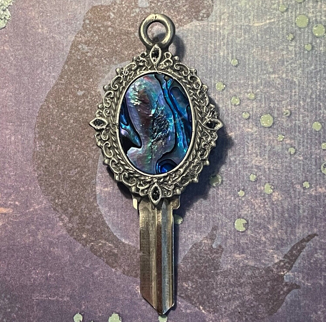 Rare Paua Blue Shell Key Blank Key Blank - Etsy