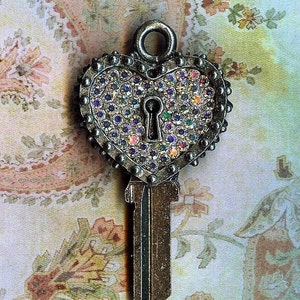 key to my heart key blank she can have cut to open her own door...or yours image 2