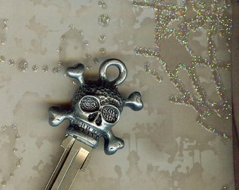 skeleton key...skull and crossbones key blank